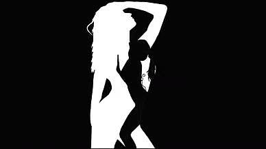 简约黑白时尚都市男女logo演绎视频的预览图